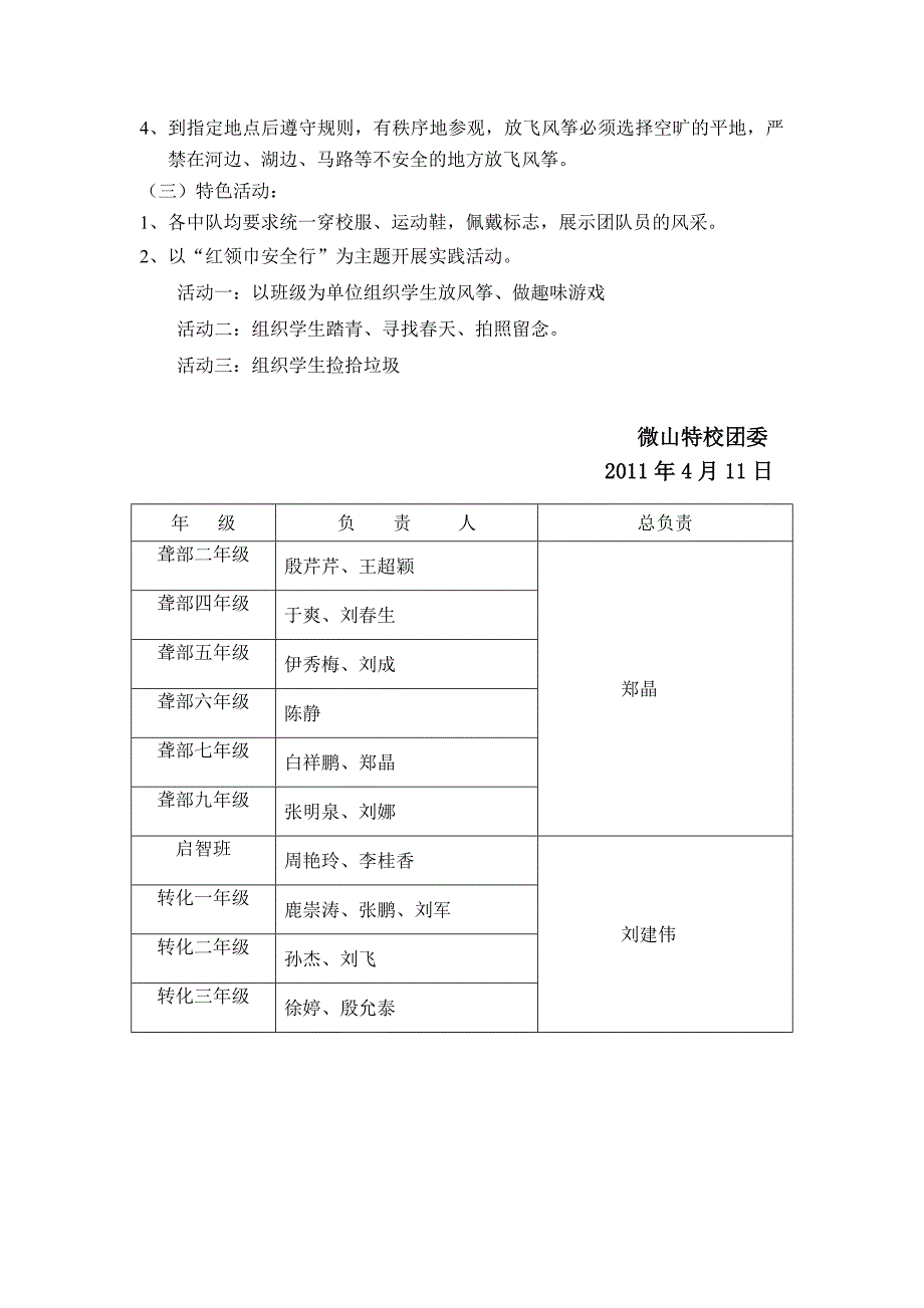 2011小学春游活动方案_第2页