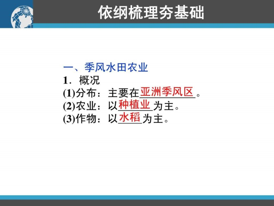 2011高三地理一轮复习资料第19讲农业地域类型_1ppt课件_第2页