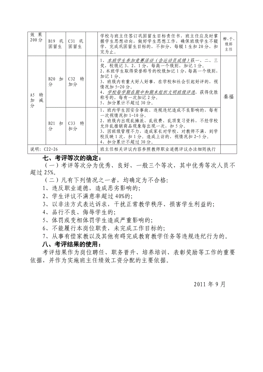 武备中心中学班主任考评办法_第3页