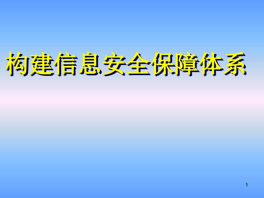 构建信息安全保障体系44p_第1页