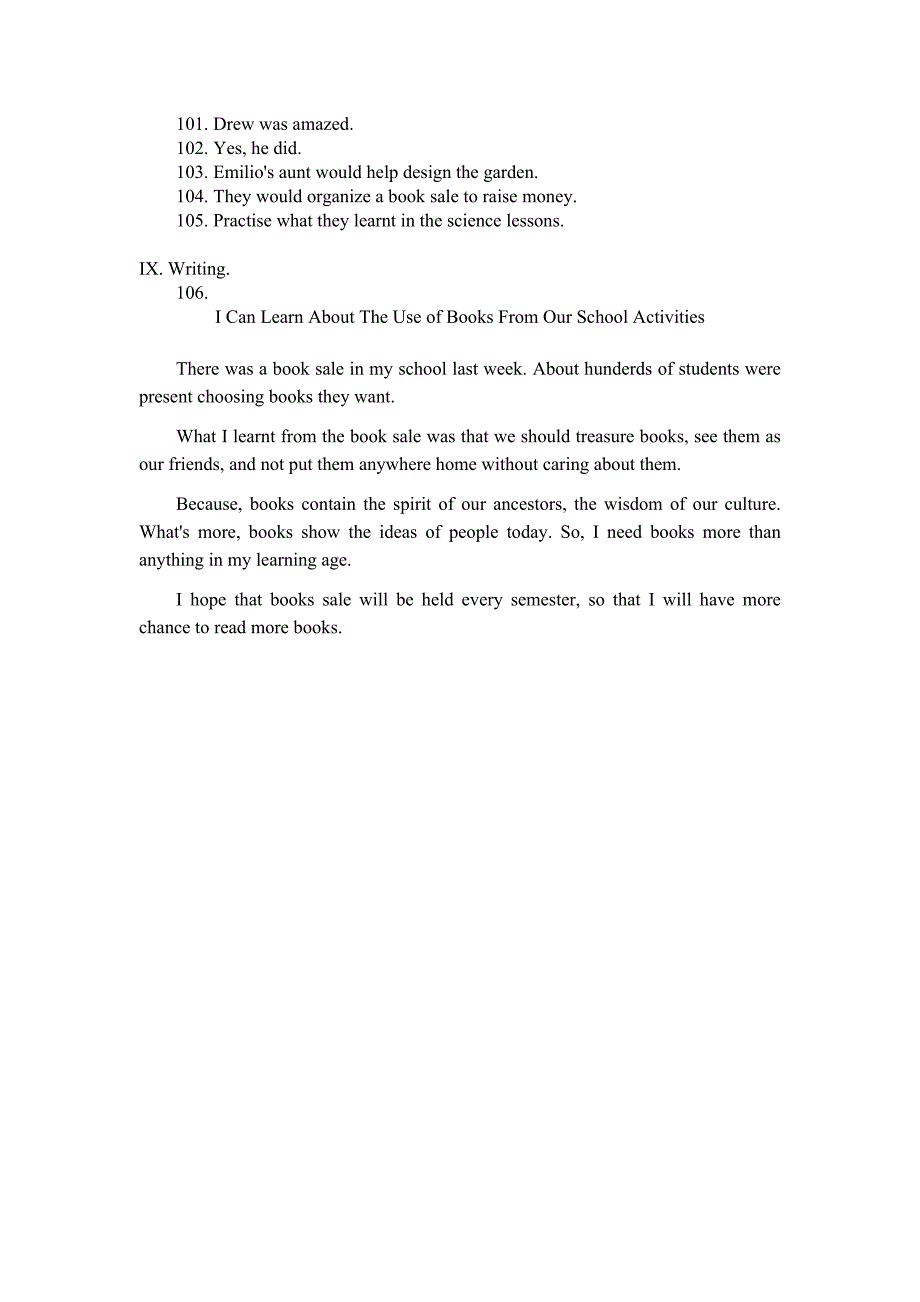 2011年普陀区初三年级一模英语试题答案_第2页