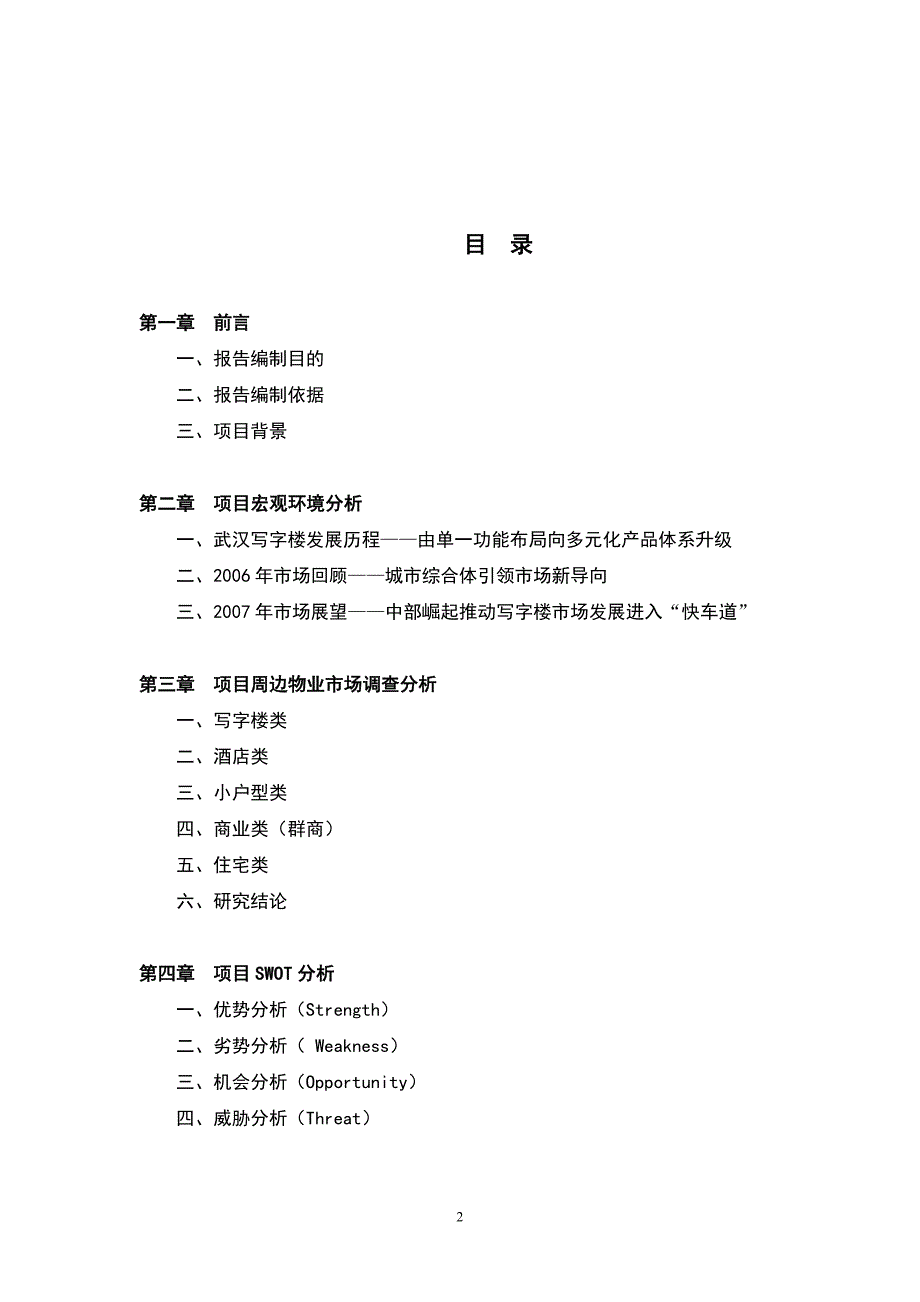 武汉天立摩根中心项目可行性研究报告_第2页