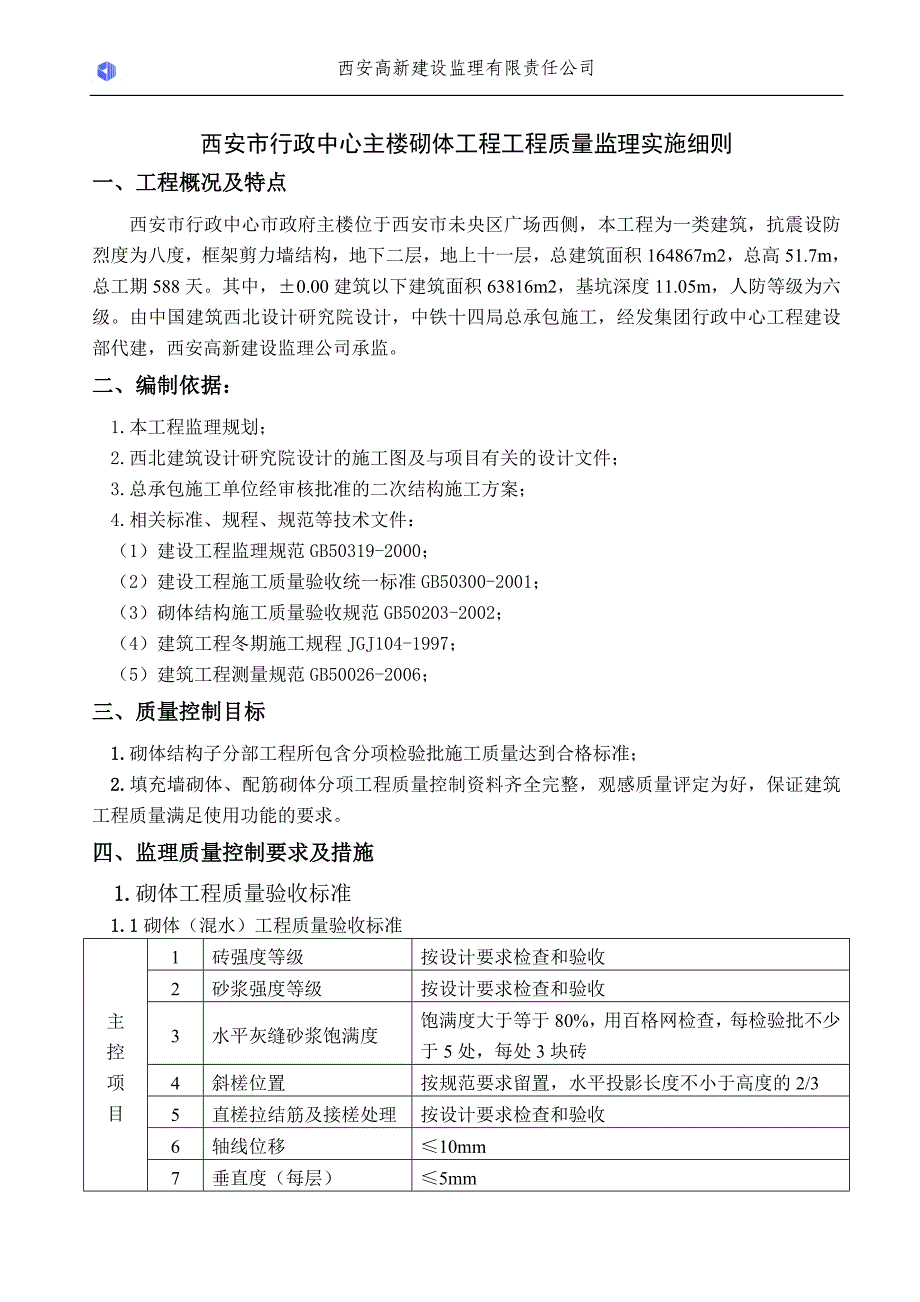 砌体工程监理实施细则1_第2页