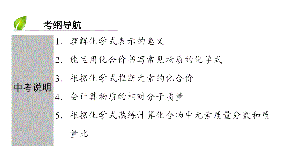 （深圳专用）中考化学总复习课件：第1部分物质构成的奥秘第3讲化合价和化学式课件（新版）新人教版_第4页