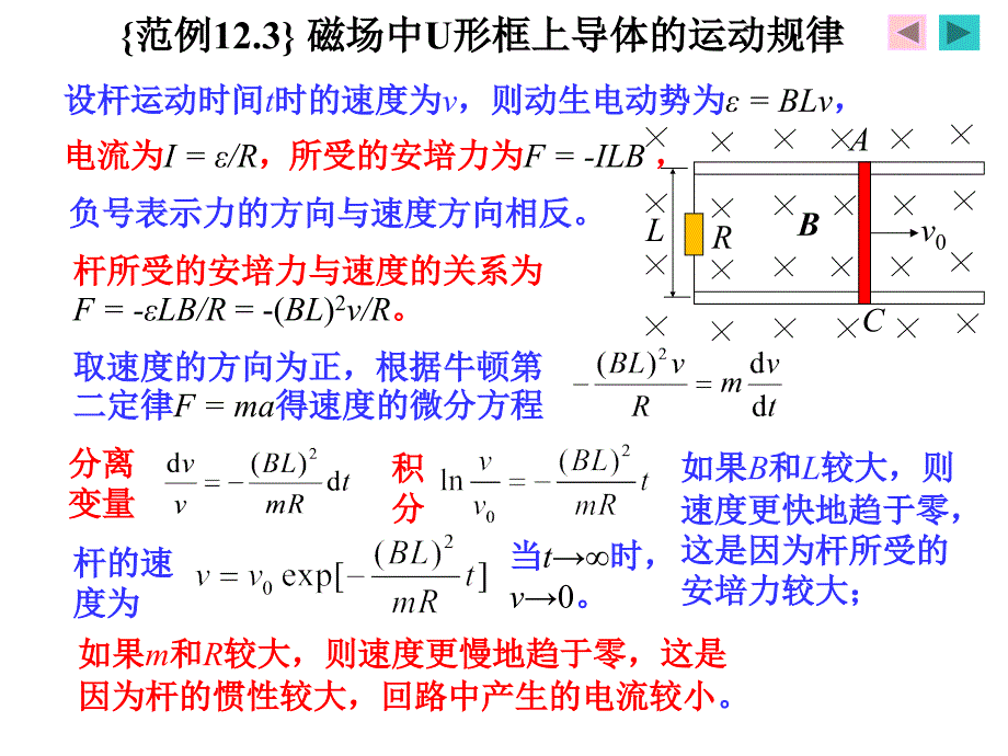 变化的电磁场之磁场中u形框上导体的运动规律_第2页