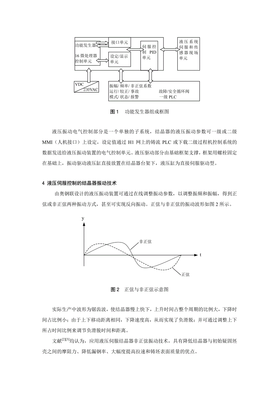 结晶器液压振动装置在板坯连铸机上的应用及实践_第2页