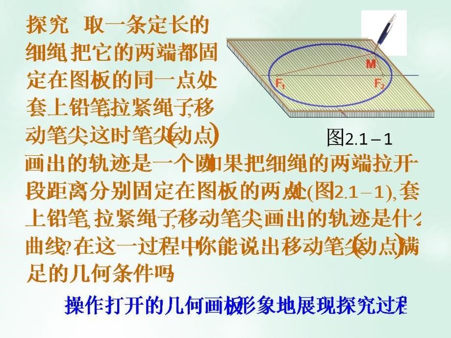 高中数学第二章圆锥曲线与方程2.1.1椭圆及其标准方程课件2新人教a版选修1-1_第5页