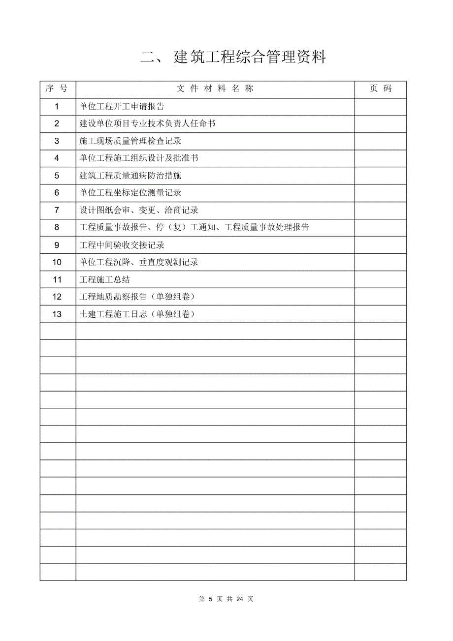 (整理)建筑工程资料目录_第5页