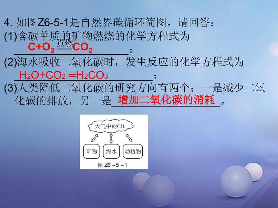 2017年秋九年级化学上册第6单元碳和碳的氧化物专题五二氧化碳的性质课件（新版）新人教版_第4页