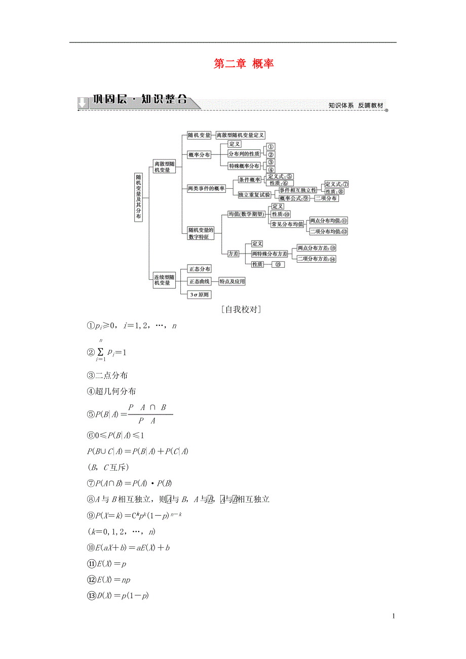 高中数学第二章概率章末分层突破学案新人教b版选修2-3_第1页