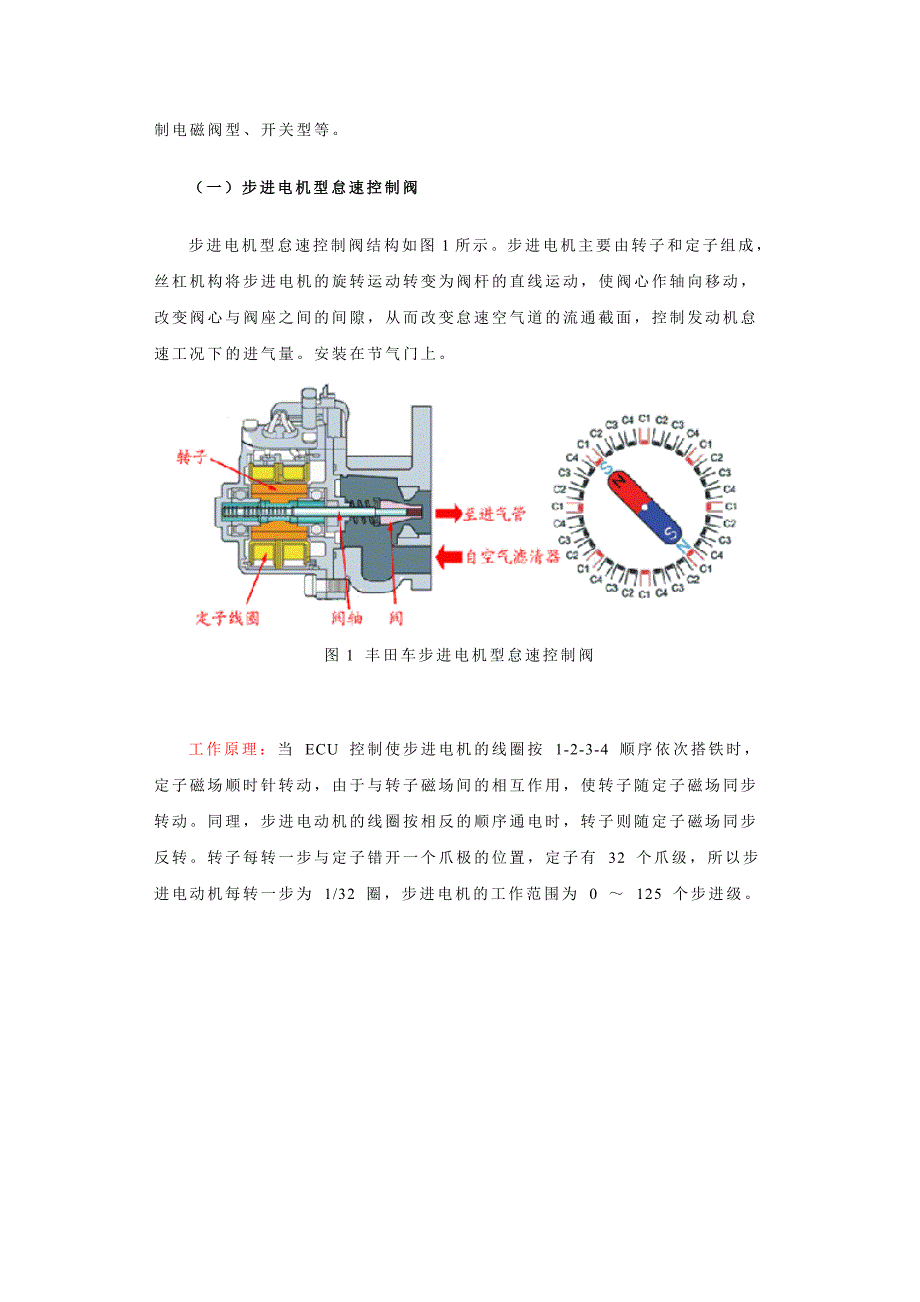 实训五：怠速控制阀的检测_第2页