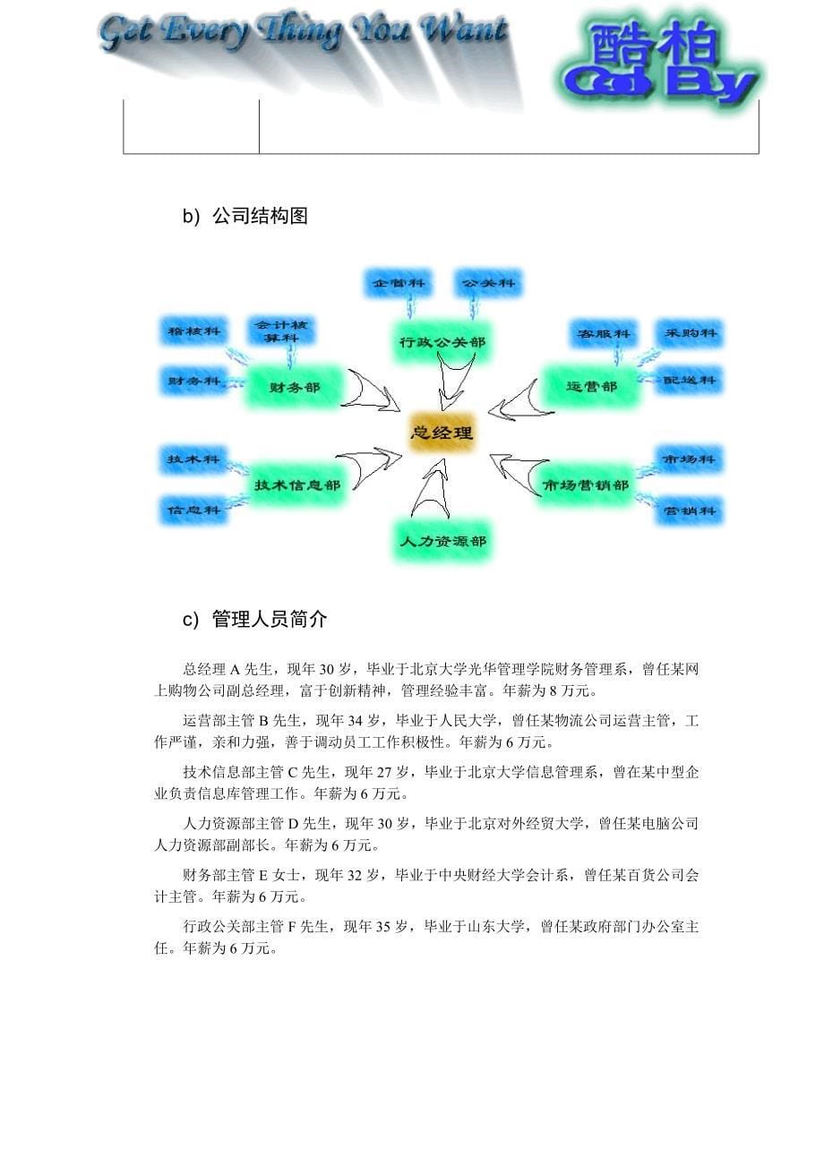 挑战杯商业计划书案例_第5页