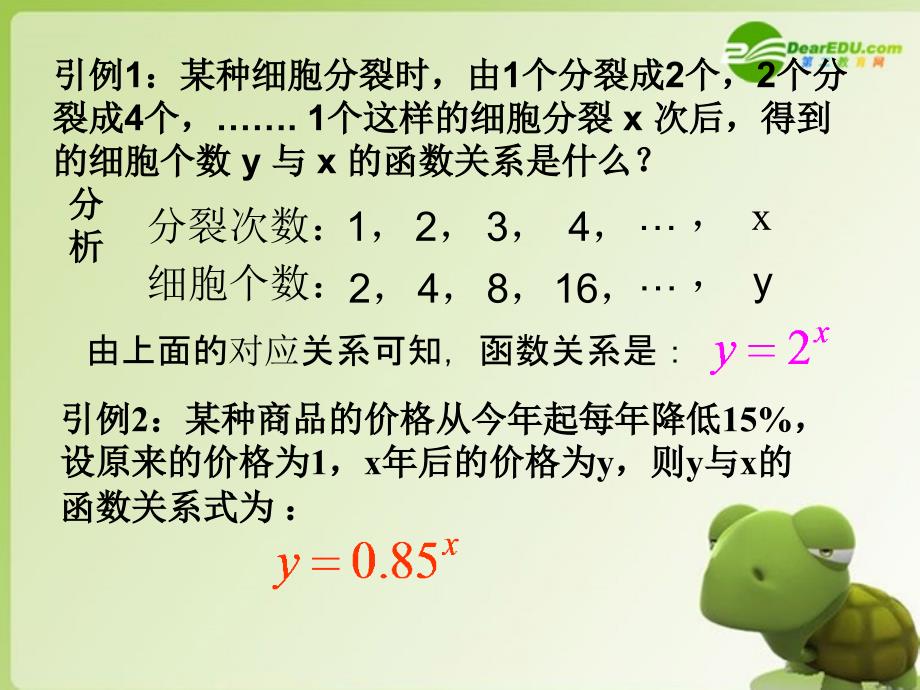 高中数学3.1.2《指数函数》课件(1)新人教b版必修1_第2页