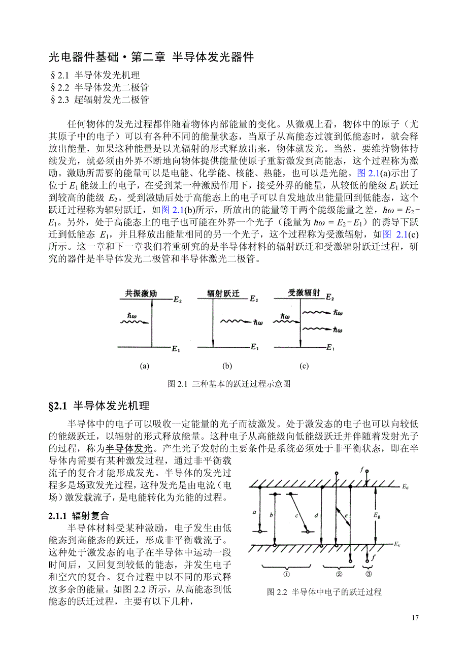 光电器件基础·第二章半导体发光器件_第1页