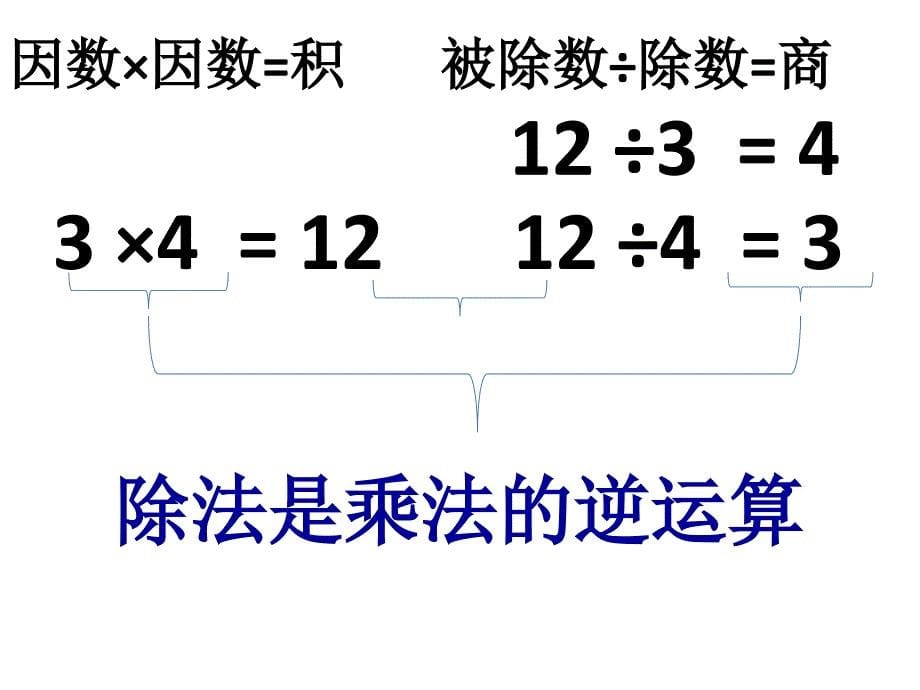 演示文稿1乘法与除法的关系_第5页