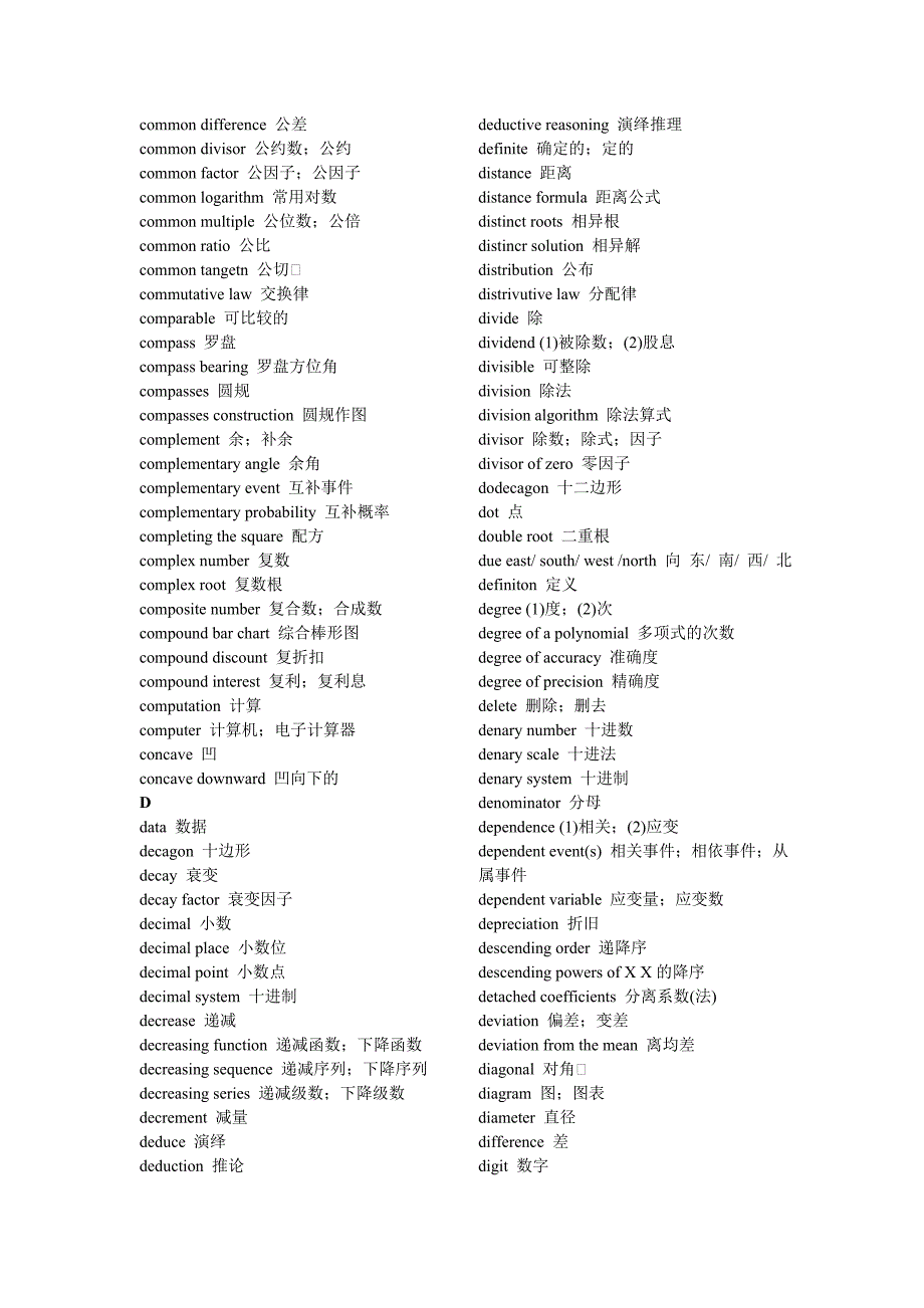 全面的变态的数学与计算机专业词汇,你值得拥有_第3页