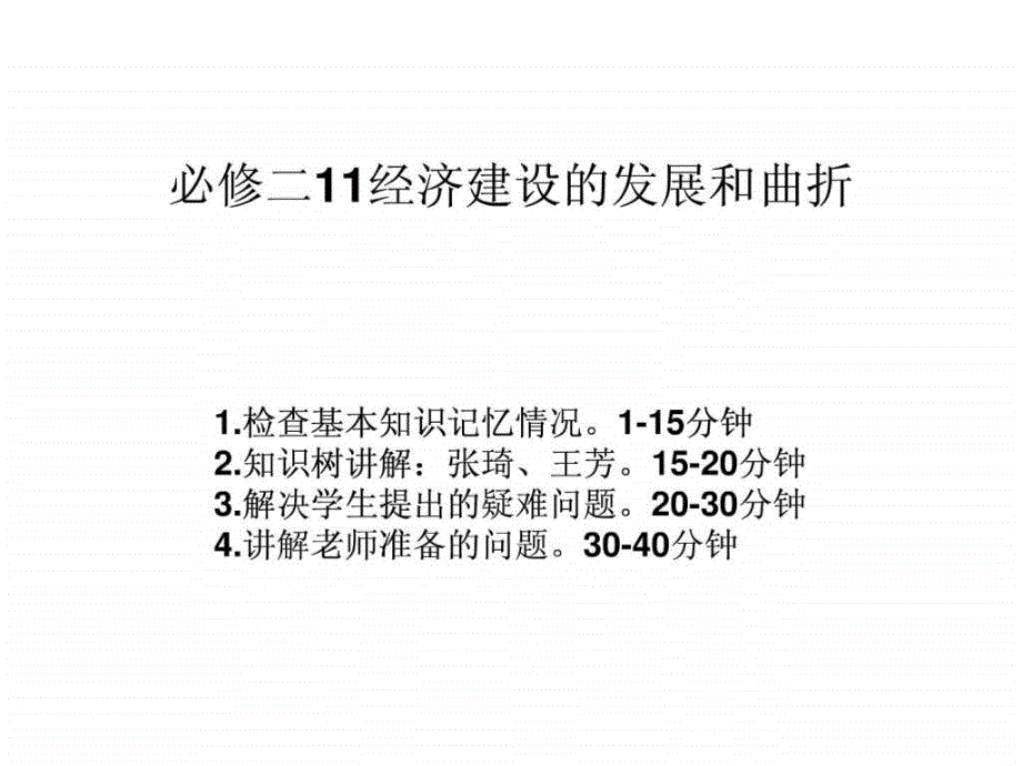 必修二11经济建设的发展和曲折ppt课件_第1页