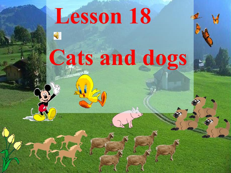 小学英语——猫和狗_第3页