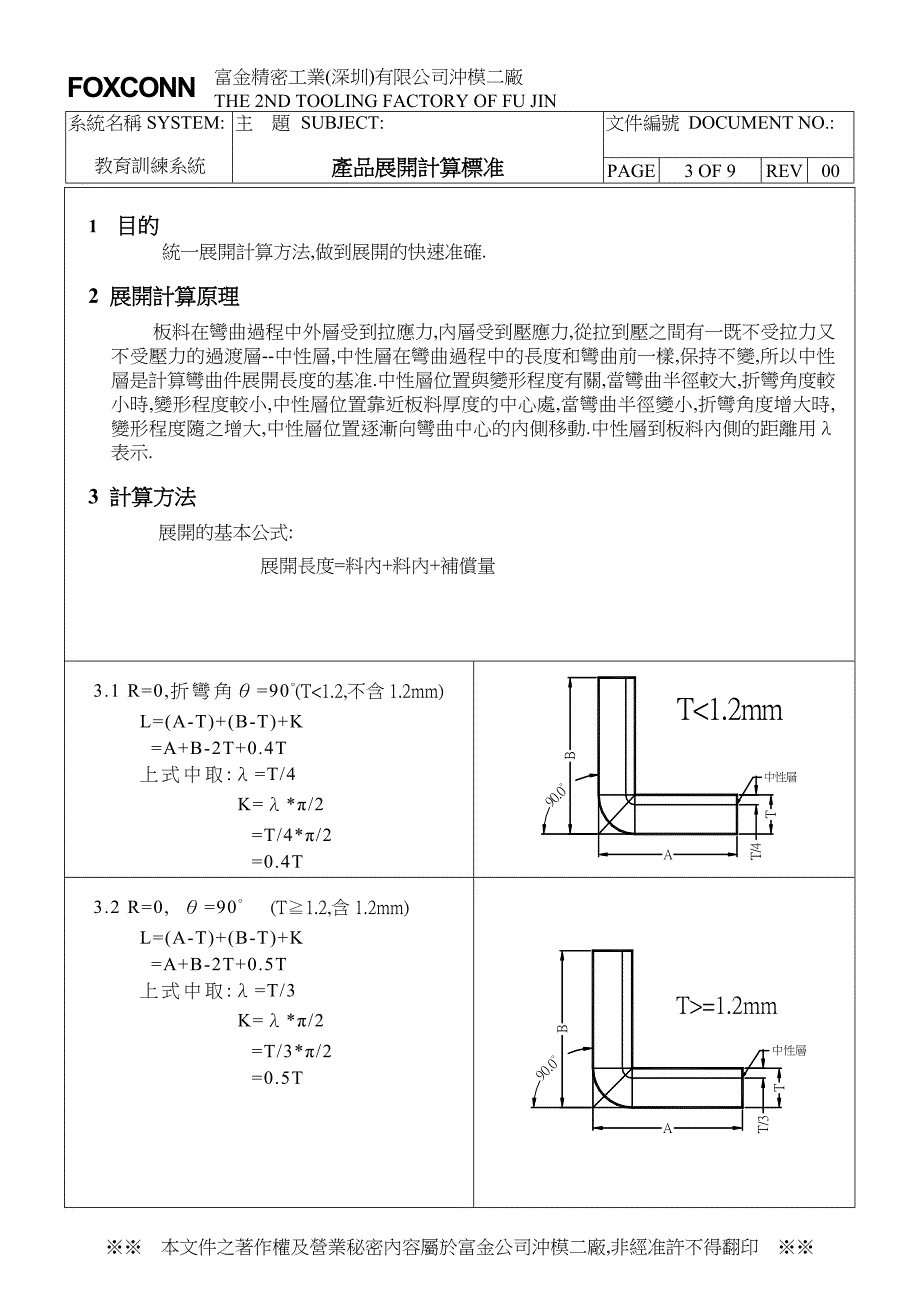 注塑模具培训產品展開計算方法_第3页