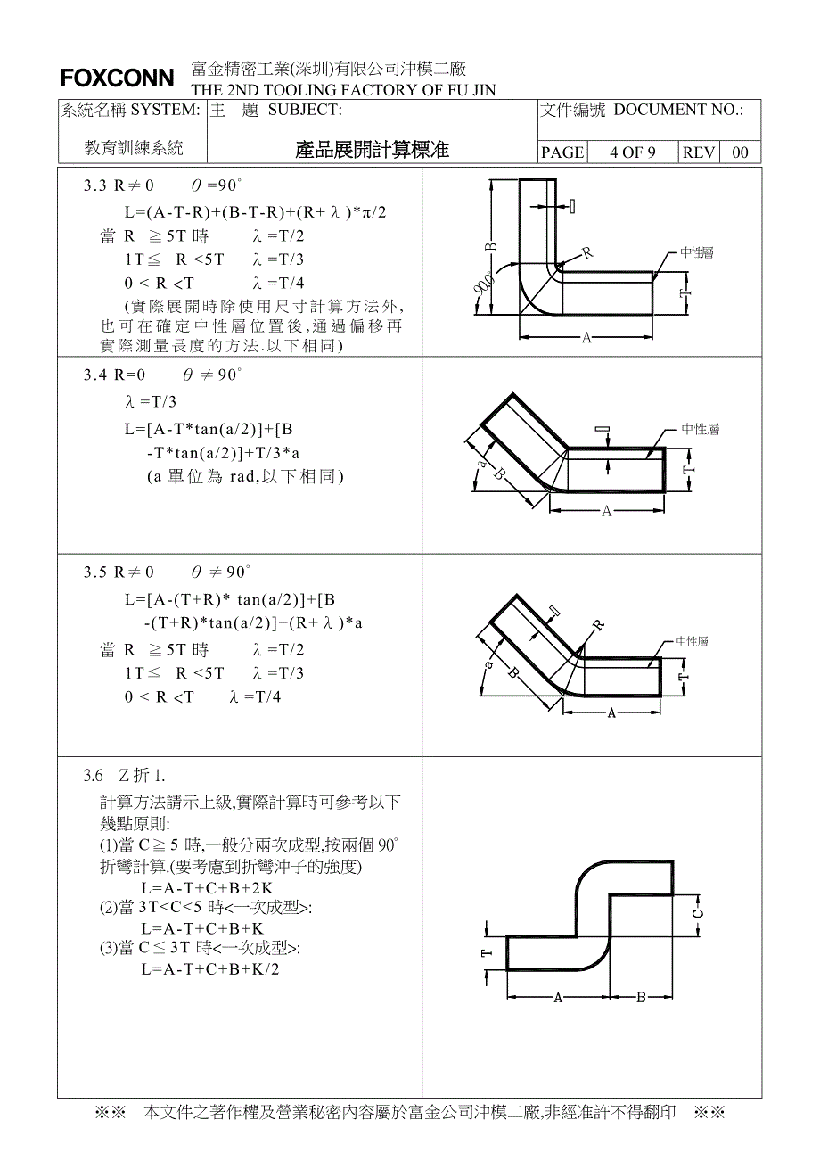 注塑模具培训產品展開計算方法_第4页