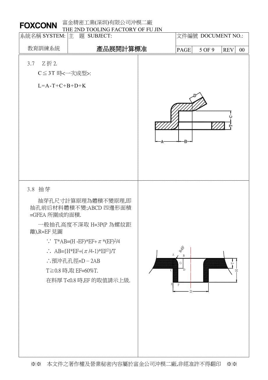 注塑模具培训產品展開計算方法_第5页