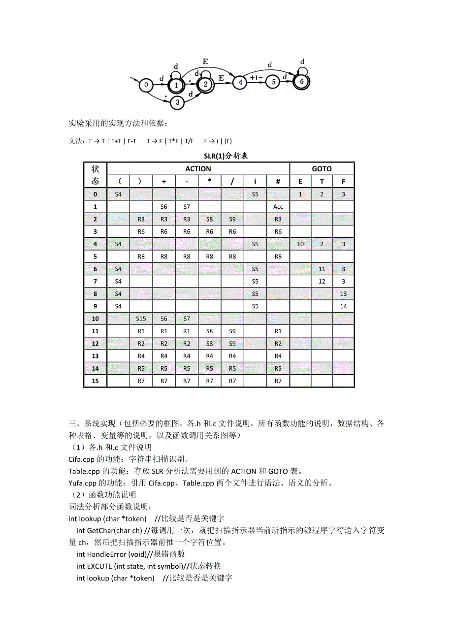 河北工业大学编译原理实验报告_第3页