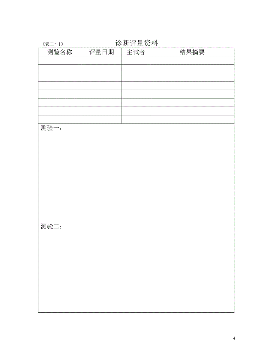 特殊学校个别化教育计划_第4页