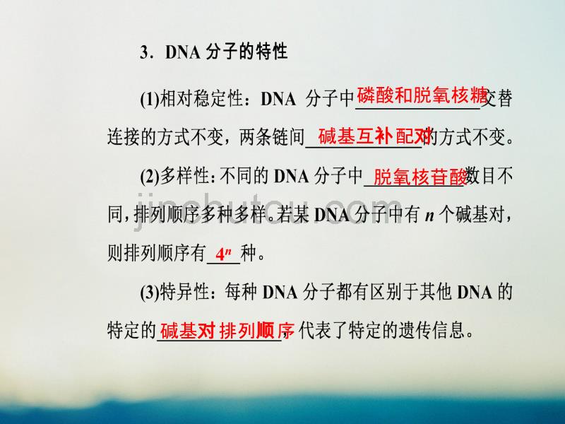 2019版高考生物总复习第六单元遗传的分子基础第2讲dna分子的结构、复制和基因的本质课件_第5页