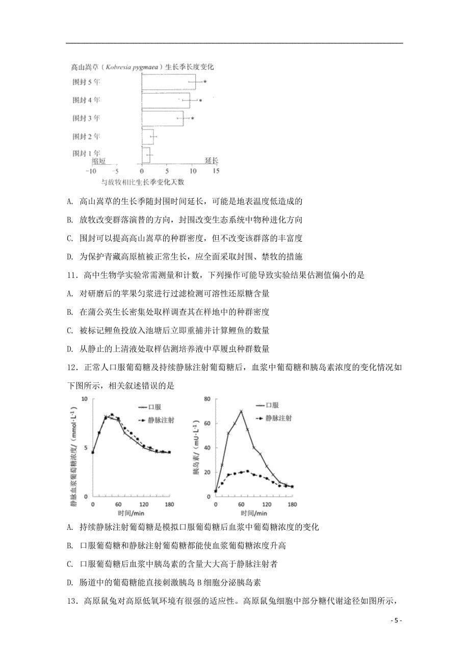 河北狮州中学2018版高三生物下学期期中试题_第5页