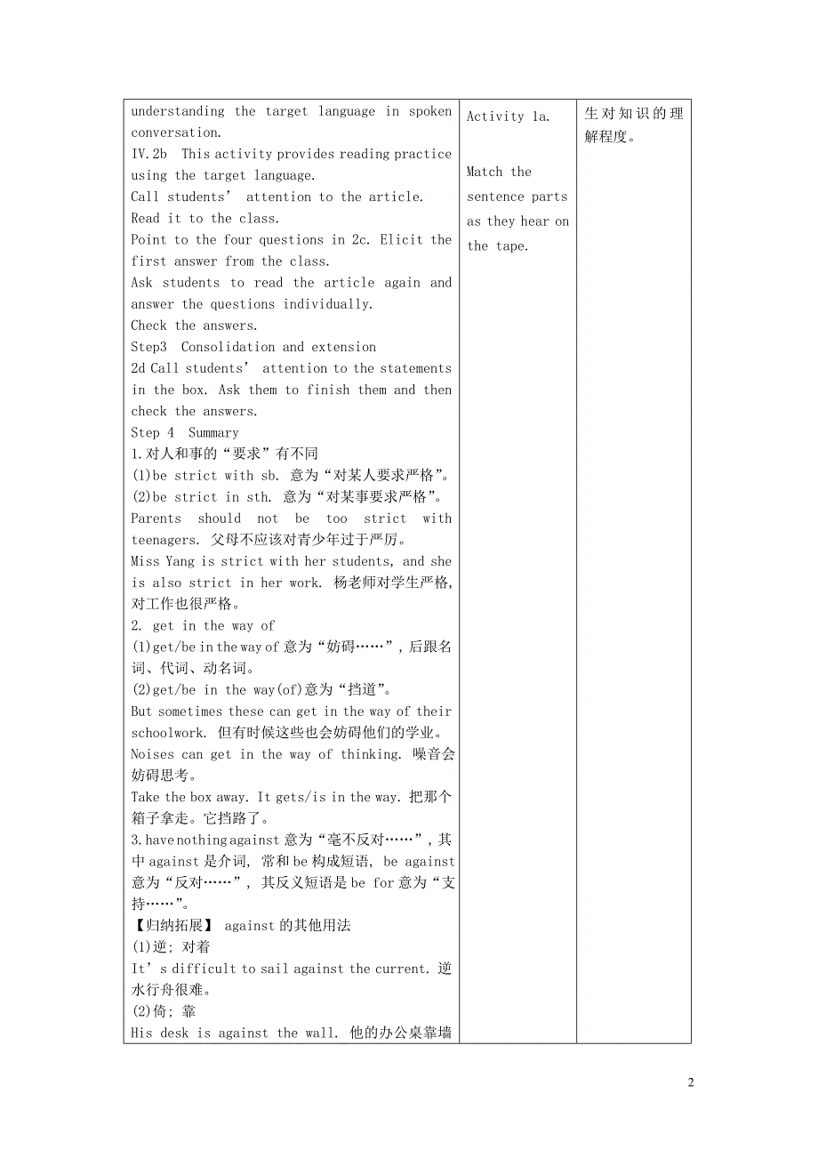 2018秋九年级英语全册unit7teenagersshouldbeallowedtochoosetheirownclothesperiod4教案（新版）人教新目标版_第2页