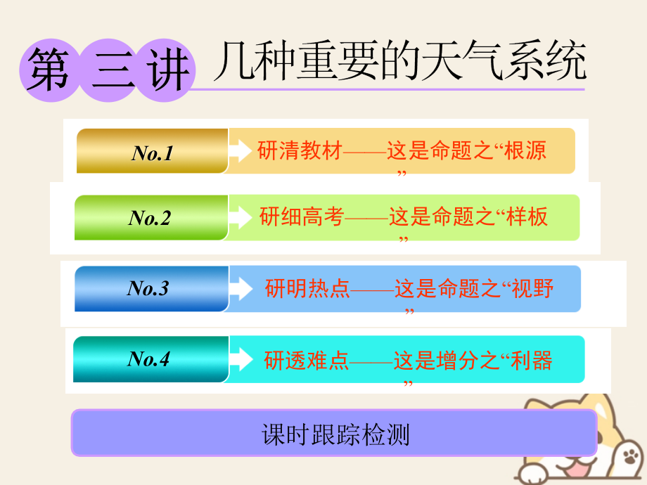 2019版高考地理一轮复习第一部分第二章自然地理环境中的物质运动和能量交换第三讲几种重要的天气系统课件中图版_第1页