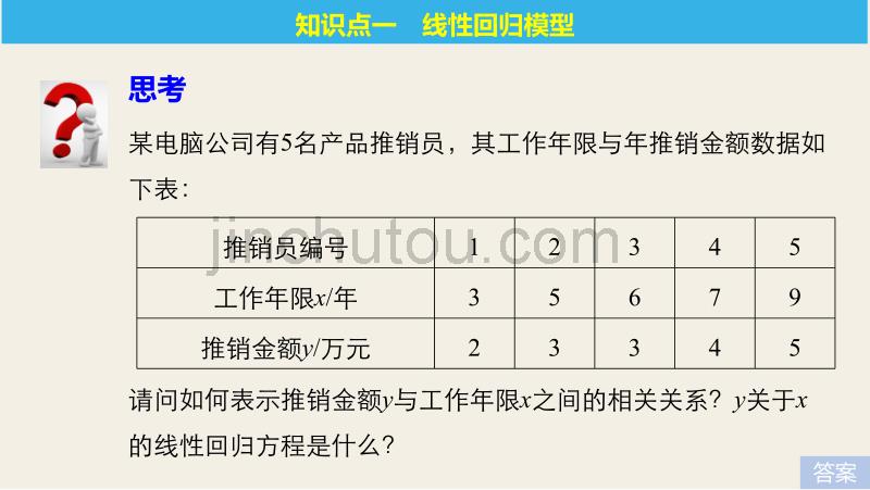 2018版数学《学案导学与随堂笔记》人教a版选修2-3课件：第三章统计案例3.1_第5页