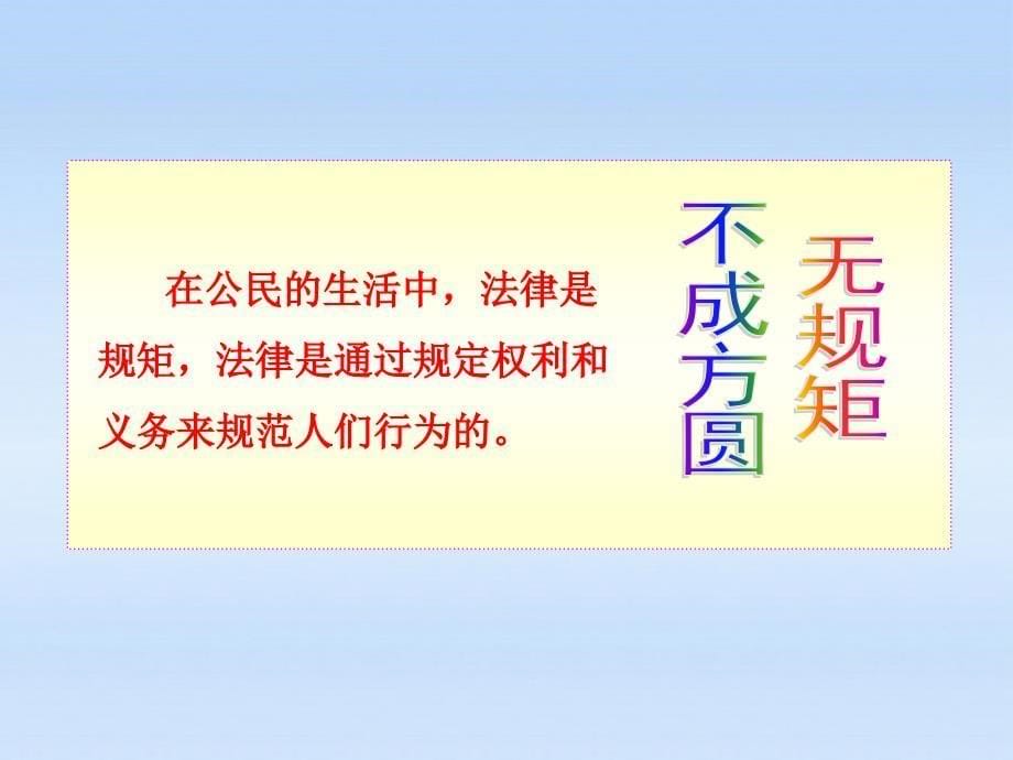 山人版思品8.7.1《法律规定公民的权利和义务》_第5页