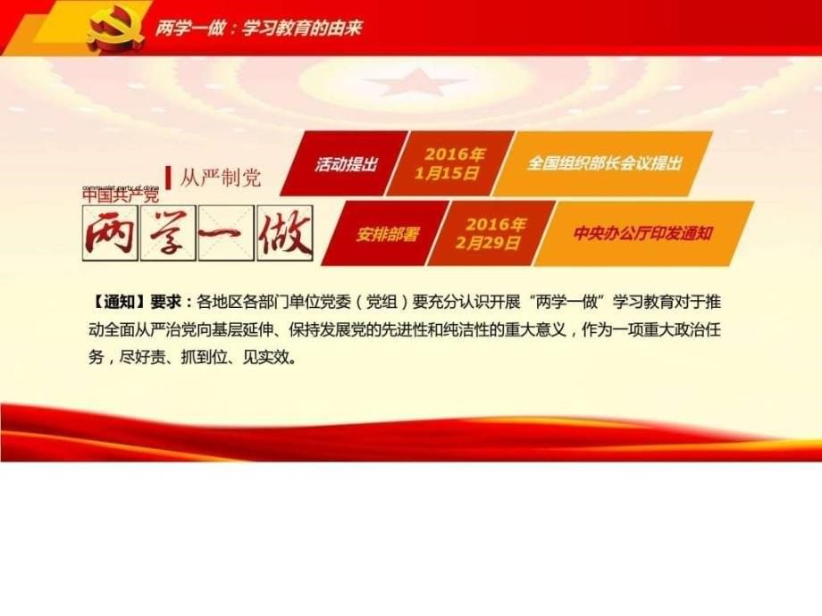 两学一做学习教育全套实用精讲解读ppt模板精品ppt课件_第5页