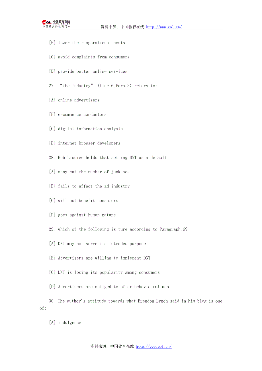 2013年全国硕士研究生入学统一考试英语(一)试题_第2页