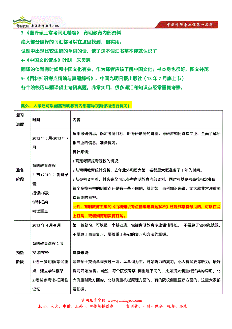 2014年内蒙古师范大学翻译硕士百科知识考研重点,精编笔记,押题模拟考试,内部题库_第4页