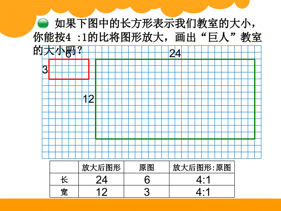 15年新北师大版小学六年级下数学课件：第2单元图形的放大和缩小_第3页