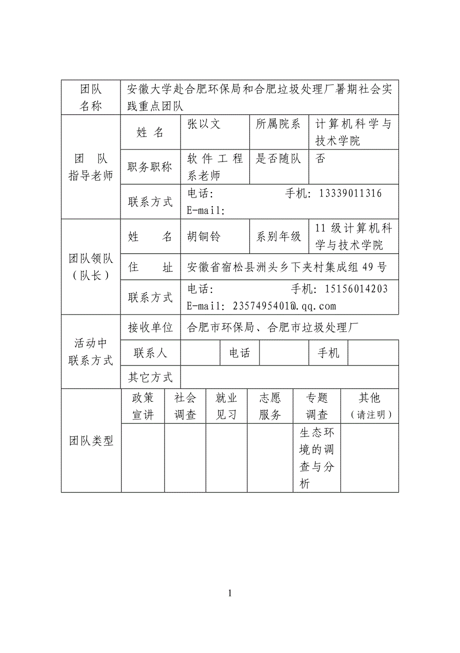 2012年暑期实践重点团队投标书_第2页