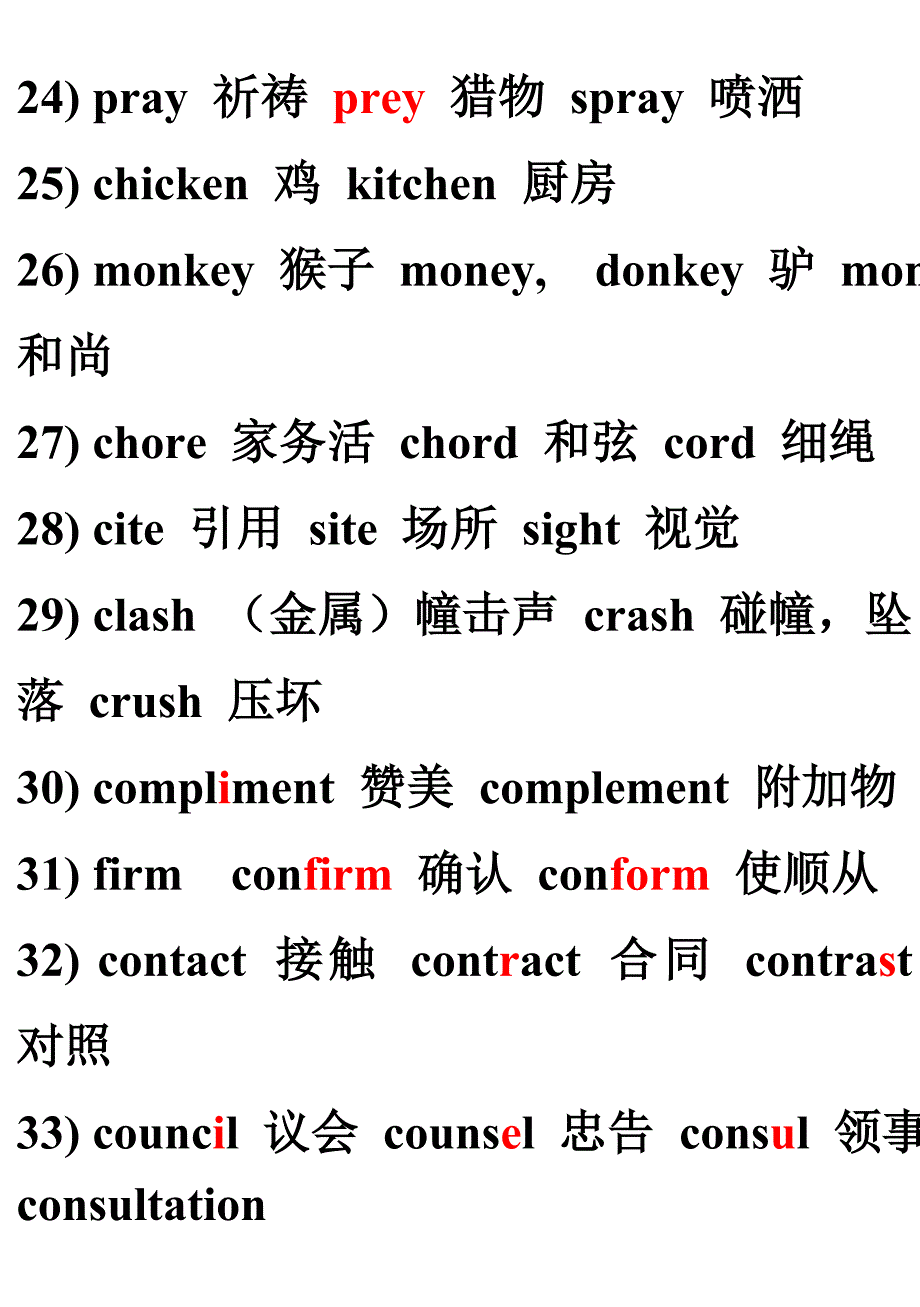 我整理的__容易混淆拼错的英语词_第4页