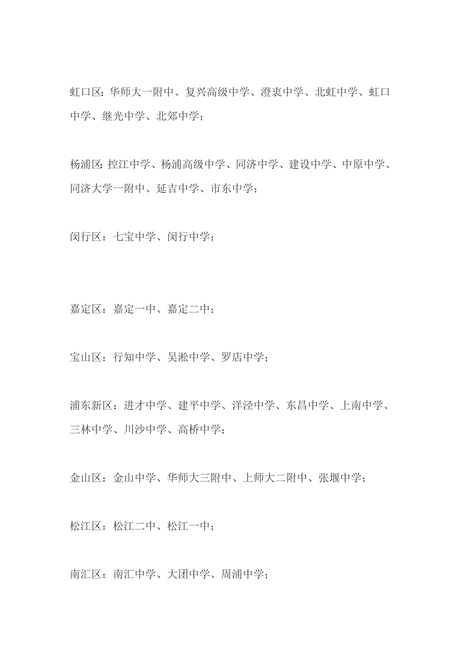 2012年上海市的最新重点高中排名_第3页