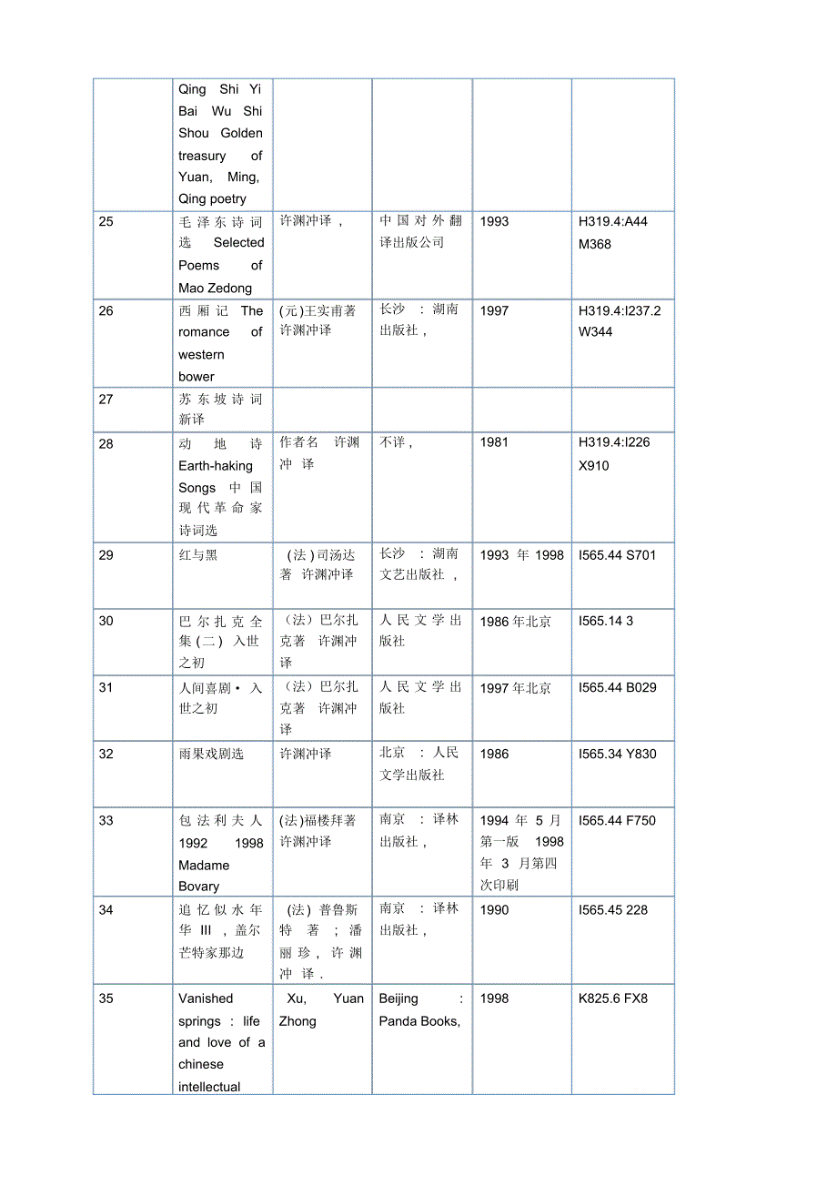 许渊冲先生著作专架-清华大学图书馆_第4页