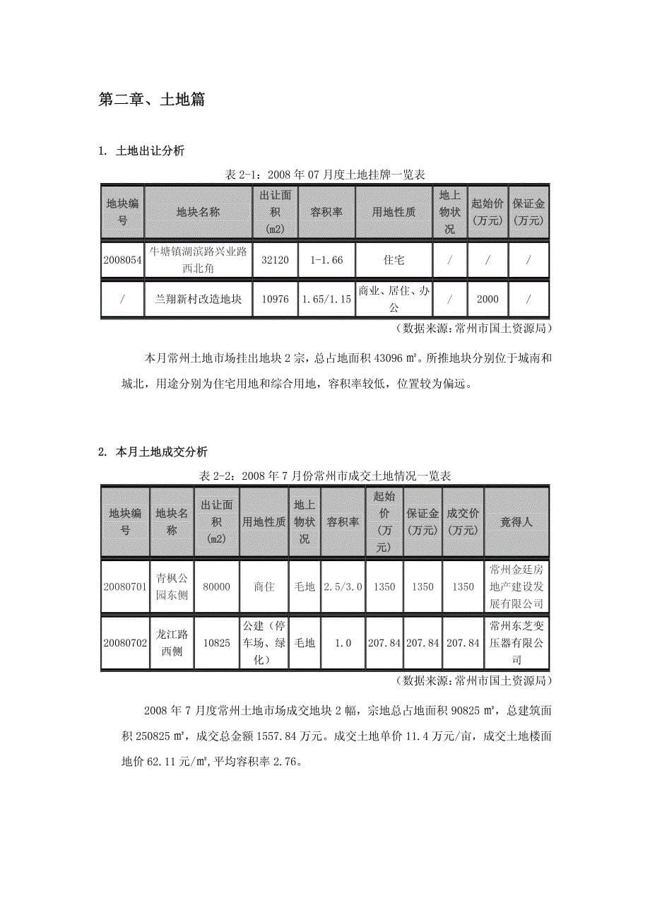 易居常州2008年7月月报_第5页