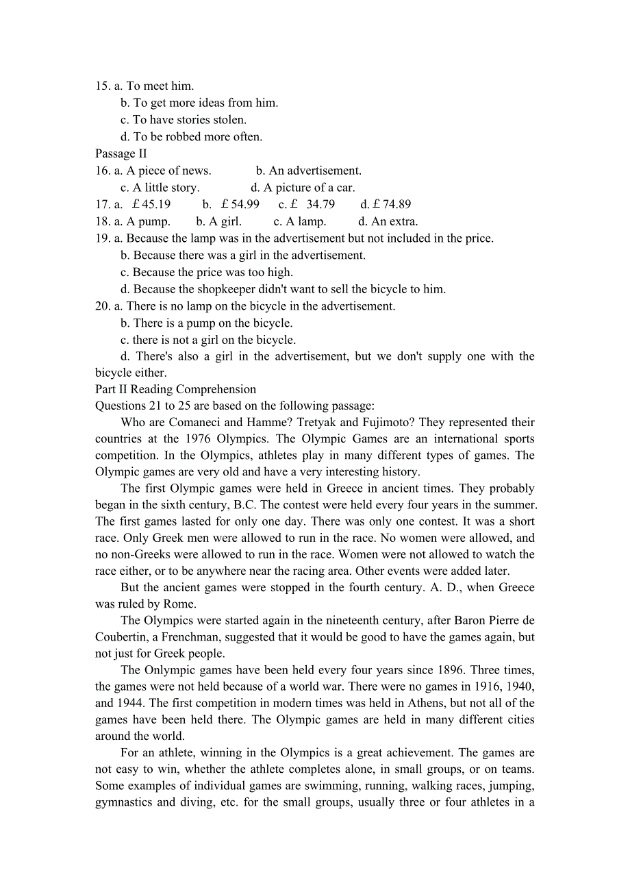 大学英语练习题5_第2页