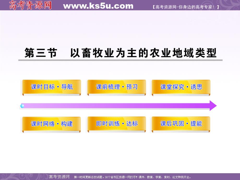 11-12版高中地理课时讲练通配套课件：3.3以畜牧业为主的农业地域类型（人教版必修2）_第1页