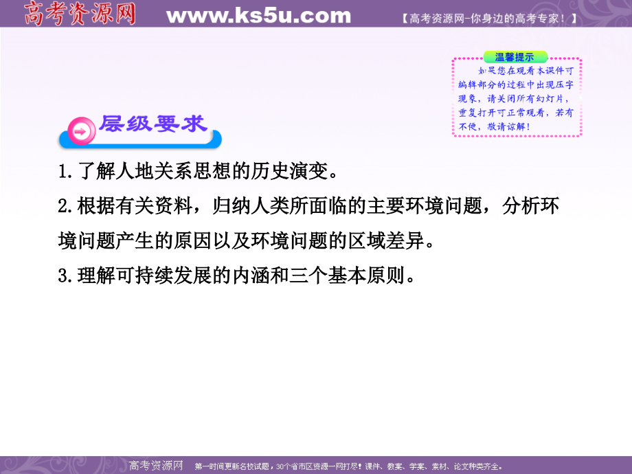 11-12版高中地理课时讲练通配套课件：6.1人地关系思想的演变（人教版必修2）_第2页