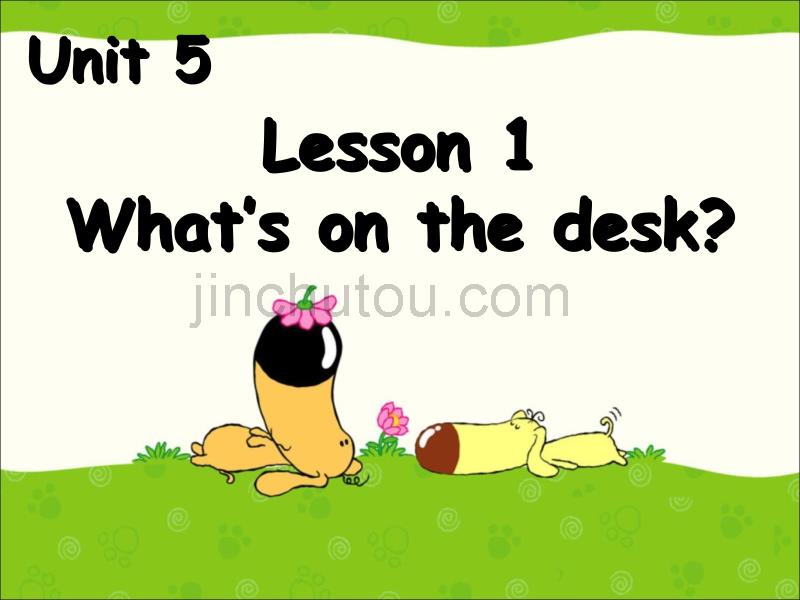 三年级上册英语课件-Unit5Lesson1Thisismydesk._鲁科版（五四学制）（三起）(共17张PPT)_第1页