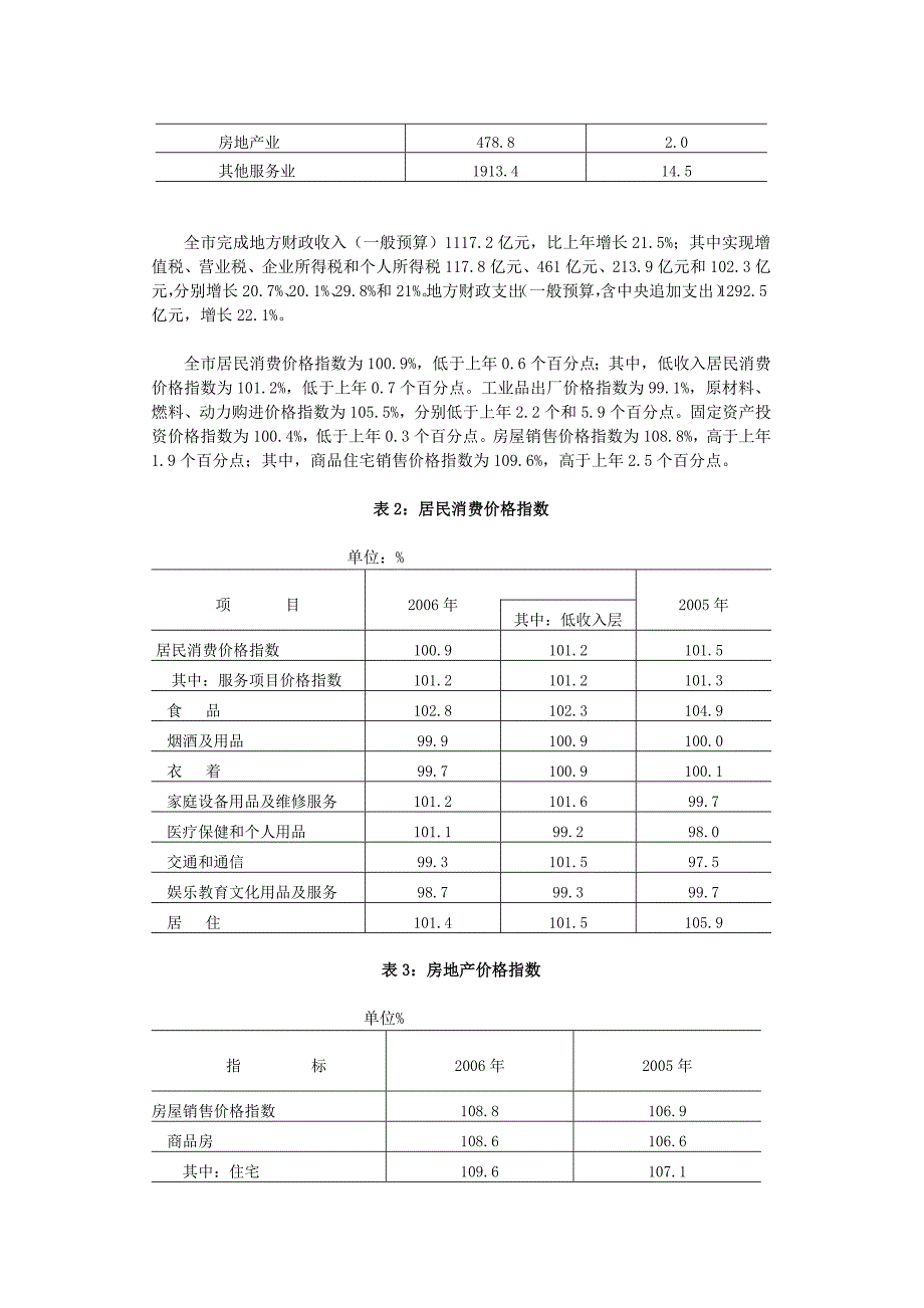 北京市统计局2006年国民经济和社会发展统计公报_第2页