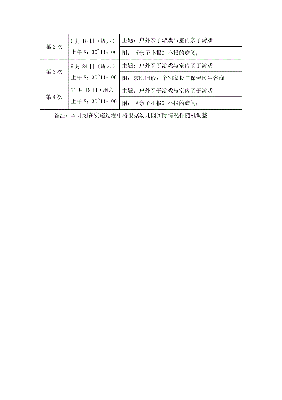 2011~2012年第一学期早教工作计划_第3页