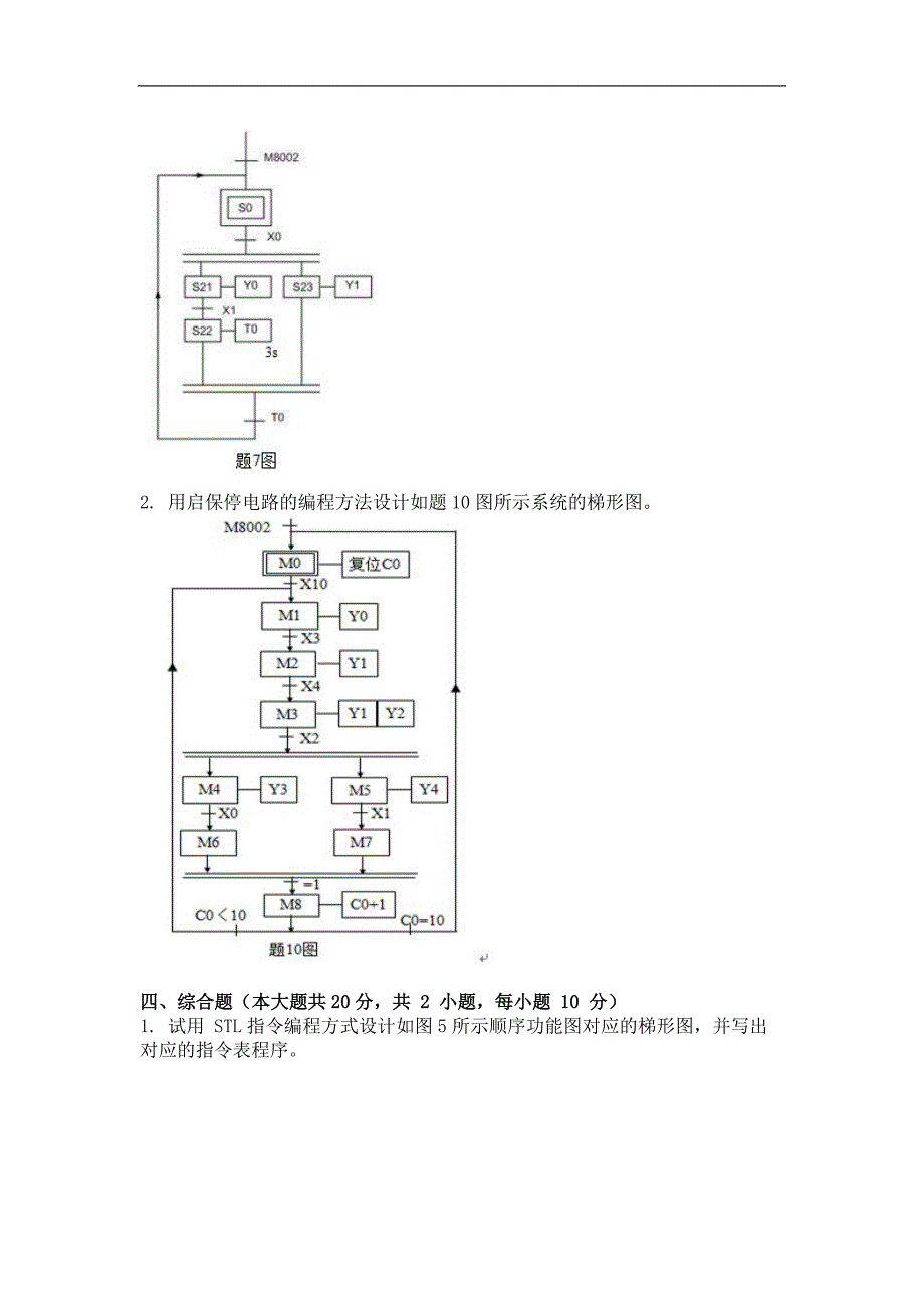 2014年9月PLC原理及应用第三次作业_第3页