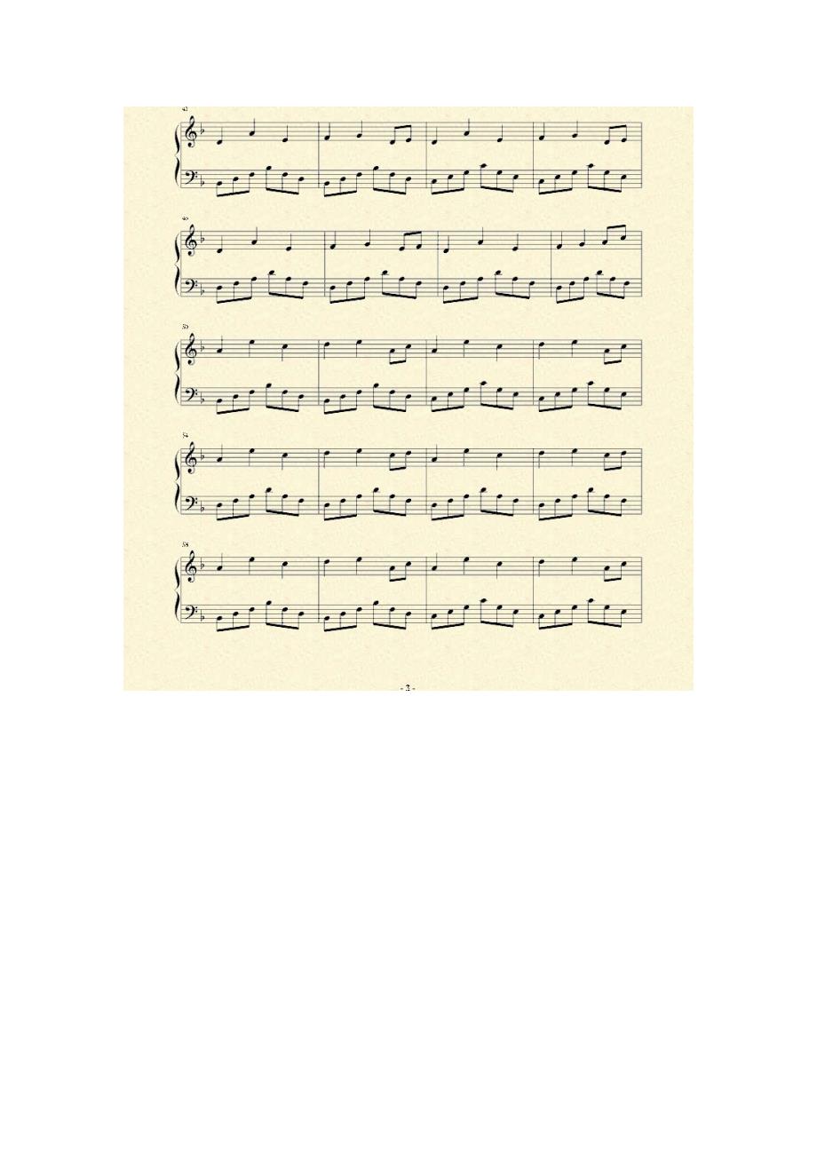 孤独而乐钢琴谱_第3页